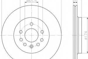 Диск тормозной FIATOPELSAAB CromaVectraCSignum9-3 R 01 BOSCH 986479142 на CADILLAC BLS