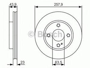 Диск гальмівний FORD Fiesta F 1,0-1,6 08&gt &gt PR2 BOSCH 0986479S38 на FORD FIESTA VI