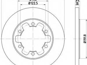 Диск гальмівний FORD Transit R D=308mm 13&gt &gt TEXTAR 92275803 на FORD TRANSIT фургон