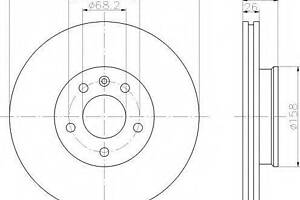 Диск гальмівний FORDSEATVW GalaxyAlhambraSharan F 95&gt &gt - кратн. 1 шт BOSCH 986479037 на VW TRANSPORTER / CARAVELLE