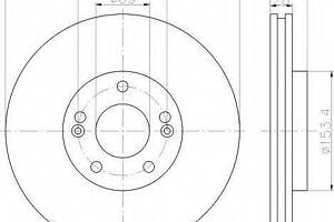 Диск гальмівний HYUNDAI TucsonSonataix35 F 2,0i-2,0CRDI 04&gt &gt - кр. 1 шт BOSCH 986479595 на HYUNDAI NF V (NF)