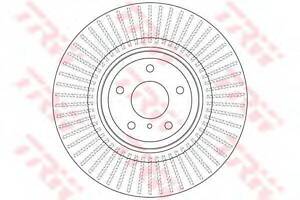 Диск тормозной INFINITINISSAN FX IIGQ70370Z F D=354mm 07 TRW DF6498S на NISSAN 370 Z Roadster (Z34)