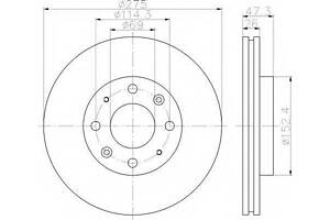 Диск гальмівний KIA Cerato F 04&gt &gt BOSCH 986479369 на KIA SPECTRA седан (LD)