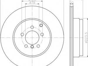 Диск гальмівний LAND ROVER Range Rover R D=365mm 09-12 TEXTAR 92224803 на LAND ROVER RANGE ROVER Mk III (LM)