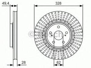 Диск гальмівний LEXUSTOYOTA NX (AYZ1_)Rav 4 IV (A40) 12&gt &gt - кратн. 1 шт BOSCH 0986479T00 на LEXUS NX (ZGZ1_, AGZ1_