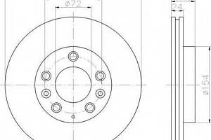 Диск тормозной MAZDA 3236266 1,8-2,0 98 BOSCH 986479034 на MAZDA 626 Mk V универсал (GW)