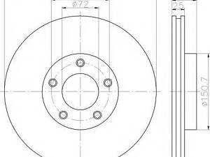 Диск гальмівний MAZDA 35Premacy F D=300mm 03&gt &gt TEXTAR 92130403 на MAZDA PREMACY (CW)