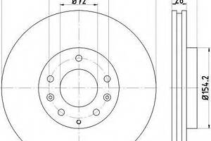 Диск тормозной MAZDA CX7 АКПП F BOSCH 986479758 MAZDA CX-7 (ER)