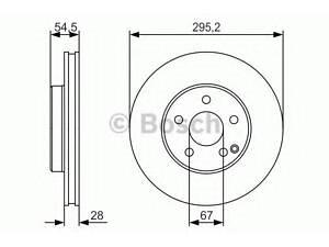 Диск гальмівний MB W211 F 02&gt &gt PR2 BOSCH 0986479S07 на MERCEDES-BENZ E-CLASS T-Model (S211)