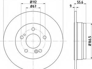 Тормозной диск MERCEDES C(W203)E(W210) R D=278mm 85-11 TEXTAR 92032703 на MERCEDES-BENZ седан (W124)