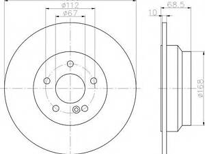 Диск гальмівний MERCEDES E(W211,212) R D=300mm 02-17 TEXTAR 92115405 на MERCEDES-BENZ CLS (C218)