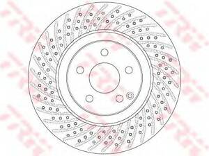 Диск гальмівний MERCEDES E W211 AMG-пакет TRW DF6433S на MERCEDES-BENZ SL (R230)