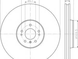 Диск гальмівний MERCEDES GL(W164,X164) F D=375mm 06-12 TEXTAR 92176603 на MERCEDES-BENZ GL-CLASS (X164)