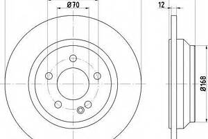 Диск тормозной MERCEDES Vito(W447) R D=300mm 14 TEXTAR 92272703 на MERCEDES-BENZ V-CLASS (W447)