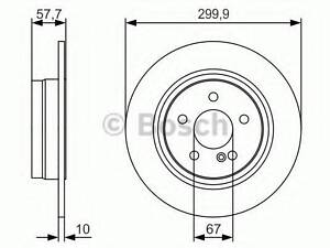 Диск тормозной MERCEDES W204A207C207 R 07 PR2 BOSCH 0986479S92 на MERCEDES-BENZ C-CLASS T-Model (S204)