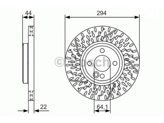 Диск гальмівний MINI Cooper S R55565559 F 1,6 10> > BOSCH 0986479A69 на MINI MINI Roadster (R59)