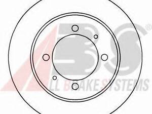 Тормозной диск MITSUBISHIVOLVO CARISMAS40V40 задн. (произ-во ABS) A.B.S. 16591 на MITSUBISHI CARISMA (DA_)