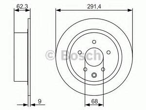 Диск тормозной NISSAN AltimaJuke R 1,6-3,5 04 BOSCH 0986479R14 на NISSAN JUKE (F15)