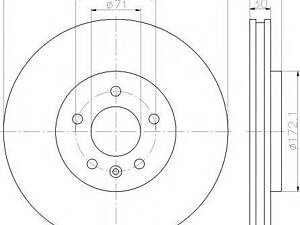 Диск тормозной OPEL AstraZafira F D=321mm 09 TEXTAR 92256803 на OPEL ASTRA J Sports Tourer