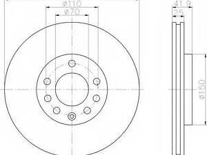 Диск гальмівний OPEL CromaSignumVectra C F 01-08 BOSCH 986479107 на CADILLAC BLS