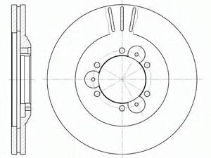 Диск тормозной OPEL FRONTERA передн., вент. (выр-во REMSA) REMSA 656010 OPEL FRONTERA A (5_MWL4)