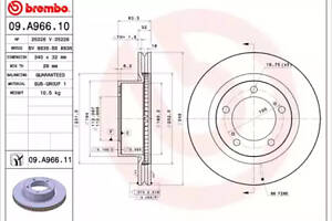 Диск тормозной передний, 340mm Toyota Land Cruiser 200; Lexus LX 07-