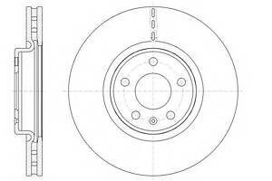 Диск тормозной передний Audi A4, A5, A6, 1,8-3,2, 09-