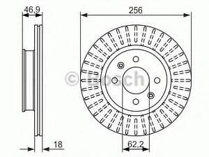 ДИСК тормозной передний BOSCH 0986479577 на HYUNDAI i20 (PB, PBT)