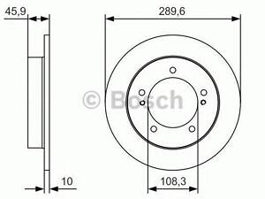 ДИСК ГАЛЬМIВНИЙ ПЕРЕДНIЙ BOSCH 0986479B09 на SUZUKI JIMNY SIERRA (FJ)