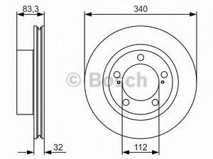 ДИСК тормозной передний BOSCH 0986479R29 на TOYOTA LAND CRUISER (VDJ20_, UZJ20_)