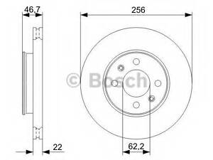 Диск гальмівний передній KIA 51712C8000 на HYUNDAI i20 (GB)