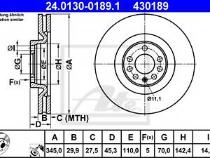 Диск тормозной передний Opel Vectra C Saab 9-3 1.8-2.8 09.02-02.15