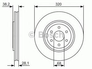 ДИСК тормозной передний PREMIUM2 BOSCH 0986479S35 на NISSAN FRONTIER/NP300 (D40)