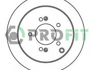 Диск гальмівний PROFIT 50101493 на HYUNDAI TRAJET (FO)