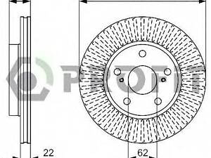 Диск гальмівний PROFIT 50101789 на TOYOTA BLADE (NRE15_, ZZE15_, ADE15_, ZRE15_, NDE15_)
