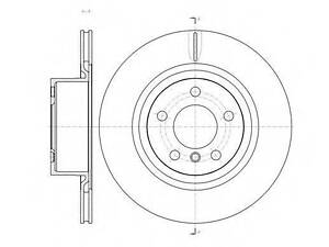 Диск тормозной REMSA 6145510 на BMW X3 (F25)