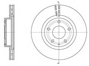 Диск тормозной REMSA 6157410 на MAZDA AXELA (BM)