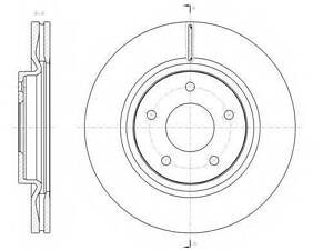 Диск тормозной REMSA 6158010 на NISSAN JUKE (F15)