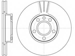 Тормозной диск REMSA 666010 на VW TRANSPORTER / CARAVELLE Mk IV автобус (70XB, 70XC, 7DB, 7DW)