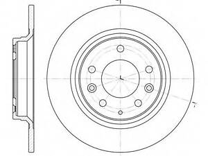 Диск тормозной REMSA 688100 на MAZDA 6 Sport (GH)