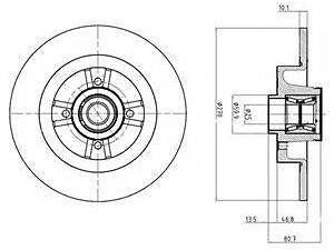 Диск гальмівний RENAULT MeganeScenic с подшипником R 1.4-2.0 03-09 DELPHI BG9032RS на RENAULT SCÉNIC II (JM0/1_)