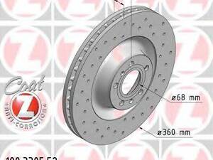 Диск гальмівний SPORT Z ZIMMERMANN 100330552 на AUDI A8 седан (4D2, 4D8)