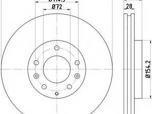 Диск гальмівний TEXTAR 92180803 на MAZDA CX-7 (ER)