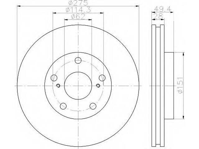 Диск гальмівний TOYOTA Avalon, Avalon Sedan, Avensis, Camry, Previa F BOSCH 986478632 на TOYOTA PICNIC (_CLM2_, _ACM2_)