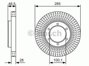 Диск тормозной TOYOTA Hiace F BOSCH 0986479A95