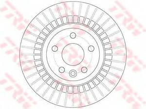 Диск гальмівний TRW DF6308 на VOLVO XC60 универсал