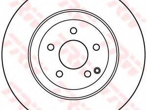 Диск гальмівний TRW DF7351S на MERCEDES-BENZ GLK-CLASS (X204)