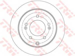 Диск гальмівний TRW DF7819 на KIA SOUL (AM)