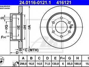 Диск гальмівний VAG 2E0615601A на MERCEDES-BENZ SPRINTER 3,5-t автобус (906)