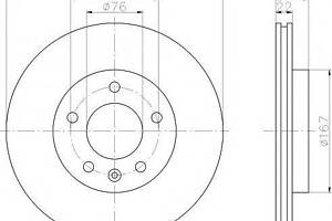 Диск тормозной VW MultivanT5 R D=294mm 03 TEXTAR 92121403 на VW KOMBI/CARAVELLE V автобус (7HB, 7HJ, 7EB, 7EJ